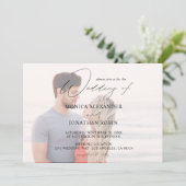 フォトモダン横書き結婚4 招待状 (スタンド正面)