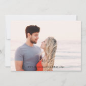 フォトモダン横書き結婚4 招待状 (裏面)