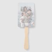 フォトモダン結婚式 プログラムハンドファン ハンドファン (正面)