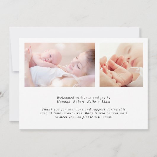 フォトモダン誕生の紹介 案内状 (裏面)