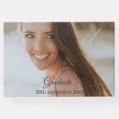 フォトモダン金ゴールドフォトパーソナルパーティーゲスト ゲストブック (裏面)