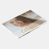 フォトモダン金ゴールドフォトパーソナルパーティーゲスト ゲストブック (コーナー)