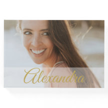 フォトモダン金ゴールドフォトパーソナルパーティーゲスト