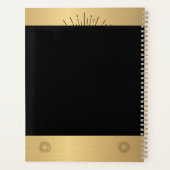 フォトモダン金ゴールドブラックエレガントプランナー プランナー手帳 (裏面)