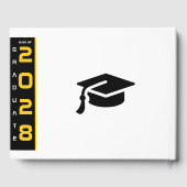 フォトモダン金ゴールドブラック卒業 ゲストブック (裏面)