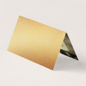 フォトモダンRSVPカード付きゴールドフォイルスクリプト 名刺 (裏面)