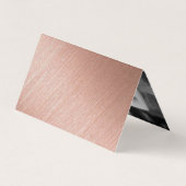 フォトモダンRSVPカード付きバラゴールドフォイルスクリプト 名刺 (裏面)