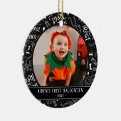 フォトモノクロベビー初のハロウィーン セラミックオーナメント (右)