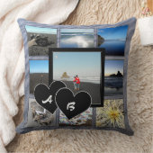 フォトモノグラムのコラージュ装飾用クッション クッション (ブランケット)