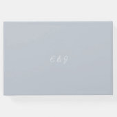 フォトモノグラムエレガントダスティブルーゲストブック ゲストブック (裏面)