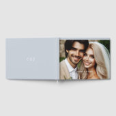 フォトモノグラムエレガントダスティブルーゲストブック ゲストブック (全面)