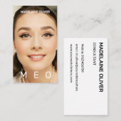 フォトモノグラムシンプルエレガント名刺 名刺 (正面/裏面)