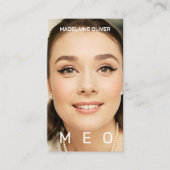 フォトモノグラムシンプルエレガント名刺 名刺 (正面)