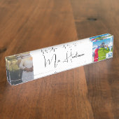 フォトモノグラムデスク名プレート デスクネームプレート (側面)