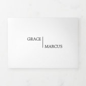 フォトモノグラムバイリンガル結婚式招待状 三つ折り招待状 (カバー)