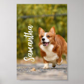 フォトモノグラムパーソナライズされた電話ウォール紙 ポスター (正面)