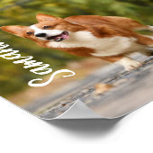 フォトモノグラムパーソナライズされた電話ウォール紙 ポスター (角)