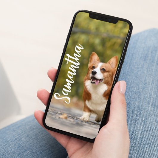 フォトモノグラムパーソナライズされた電話ウォール紙 ポスター