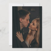 フォトモノグラムミニマル結婚リストQRコード セーブザデート (裏面)