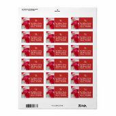 フォトモノグラムラベル – 赤 ラベル (フルシート)