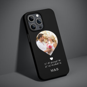 フォトモノグラムロマンチックなハートCoodinates モダン Case-Mate iPhone 14ケース