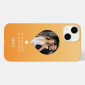 フォトモノグラムロマンチックなハートCoodinates モダン Case-Mate iPhoneケース (裏面 (横))