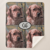 フォトモノグラム自分の画像を追加Sherpa毛布 シェルパブランケット (正面)