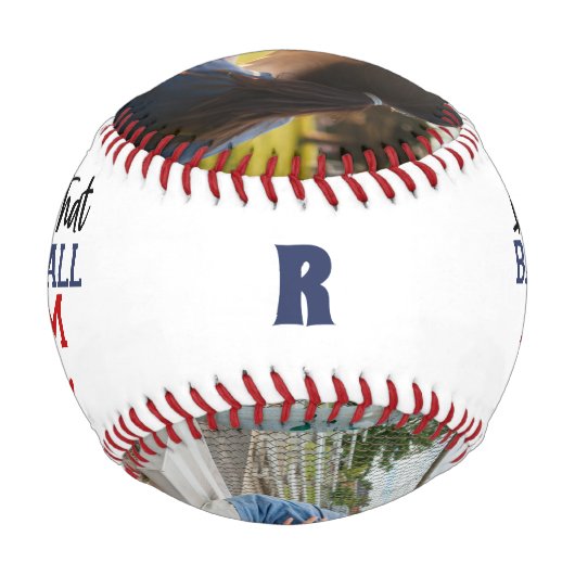 フォトモノグラム野球マザーギフト 野球ボール (裏面)
