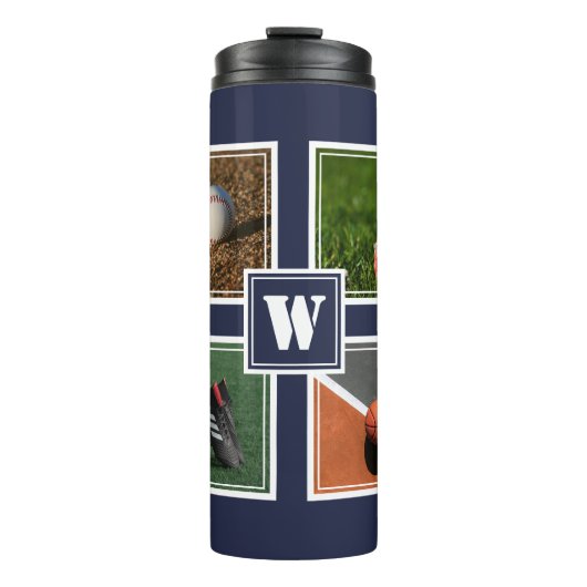 フォトモノパーソナライズされたグラムスポーツ タンブラー (正面)