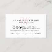 フォトモノモダングラムヨガインストラクター 名刺 (裏面)