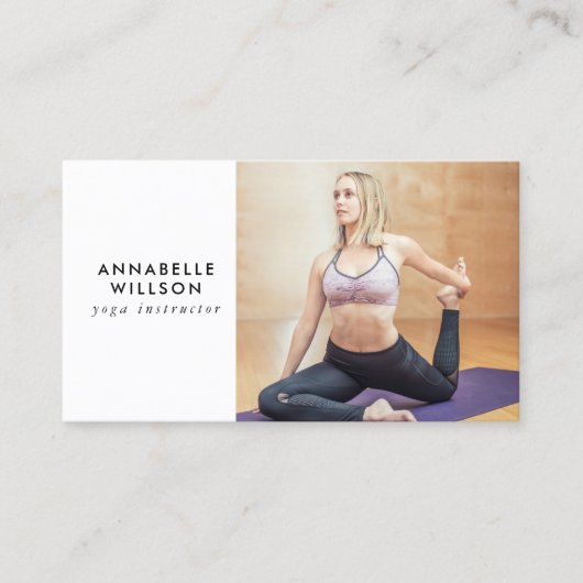 フォトモノモダングラムヨガインストラクター 名刺 (正面)