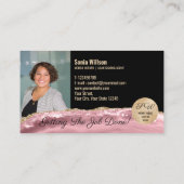 フォトモバイル公証人ローン署名業者モノグラム 名刺 (裏面)