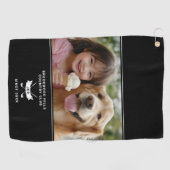 フォトモモダンノグラムイニシャルゴルファー部名 ゴルフタオル (横)