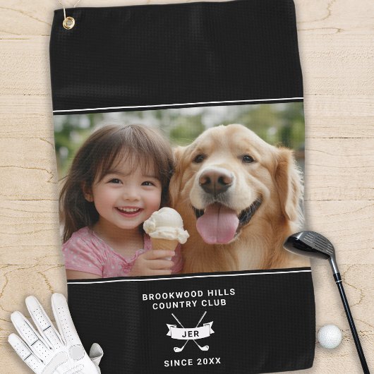 フォトモモダンノグラムイニシャルゴルファー部名 ゴルフタオル