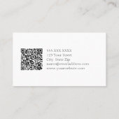 フォトモンタージュとQRコード 名刺 (裏面)