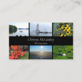 フォトモンタージュとQRコード 名刺 (正面)