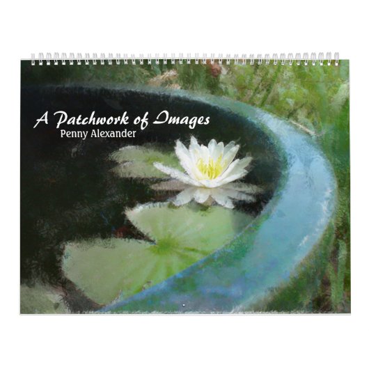 フォトモンタージュのカレンダー-イメージのパッチワーク カレンダー (カバー)