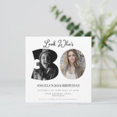 フォトモンタージュ誕生日パーティー30歳 招待状 (スタンド正面)