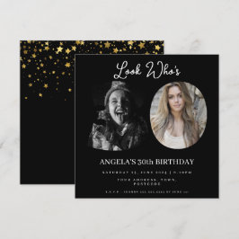 フォトモンタージュ誕生日パーティー30歳 招待状