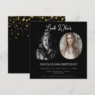 フォトモンタージュ誕生日パーティー30歳 招待状