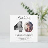 フォトモンタージュ誕生日パーティー40歳 招待状 (スタンド正面)
