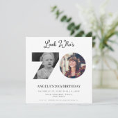 フォトモンタージュ誕生日パーティー70歳 招待状 (スタンド正面)
