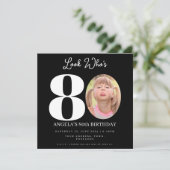 フォトモンタージュ誕生日パーティー80歳 招待状 (スタンド正面)