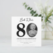 フォトモンタージュ誕生日パーティー80歳 招待状 (スタンド正面)