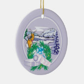 フォトヤギの休日のクリスマスオーナメントを追加 セラミックオーナメント (右)