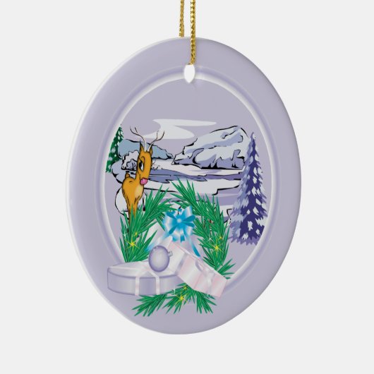 フォトヤギの休日のクリスマスオーナメントを追加 セラミックオーナメント (右)