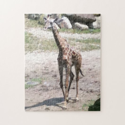 フォトヤングキリン歩くジグソーパズル ジグソーパズル (縦)