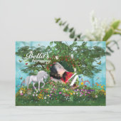 フォトユニコーンバースデーパーティ招待状 招待状 (スタンド正面)