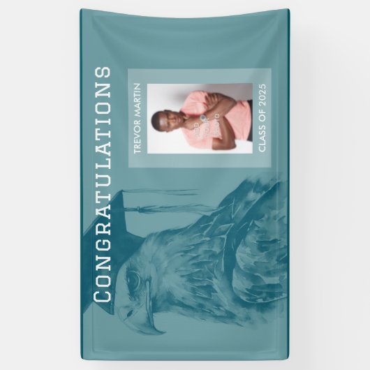 フォトユニーク卒業パーティバナーの追加 横断幕 (縦)