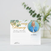 フォトユーカリ共有メモリ葬儀カード (スタンド正面)